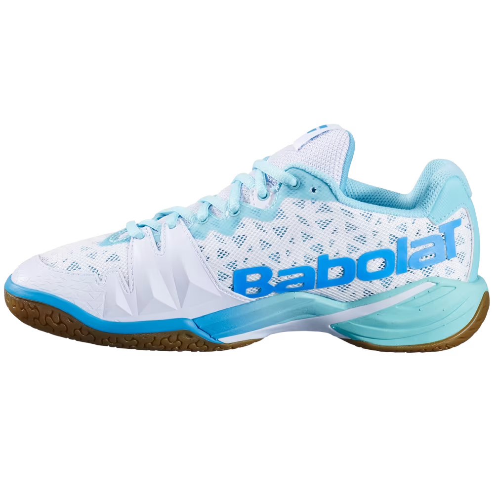 Babolat Women's Shadow 4 Indoor Court Shoes White Lagoon