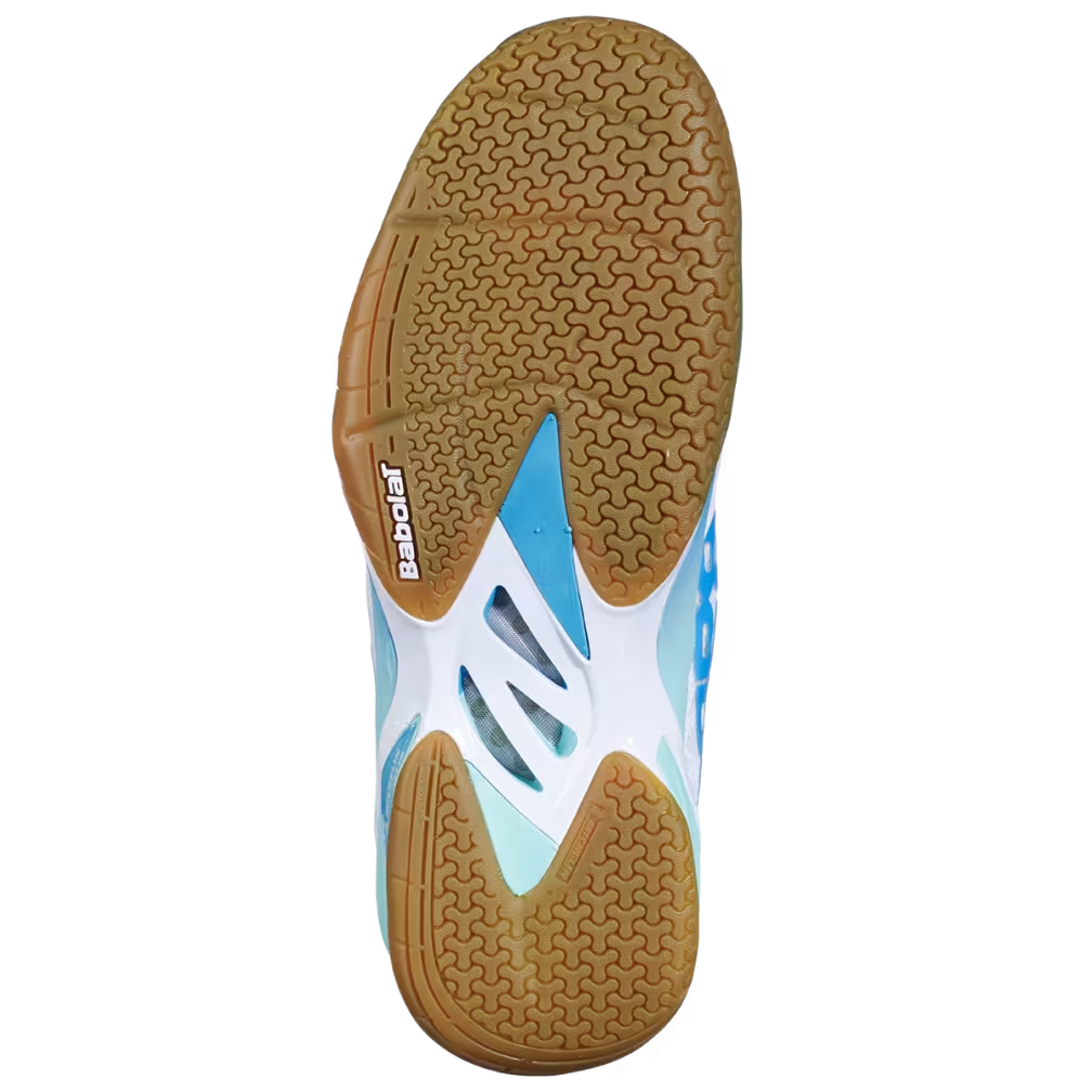 Babolat Women's Shadow 4 Indoor Court Shoes White Lagoon