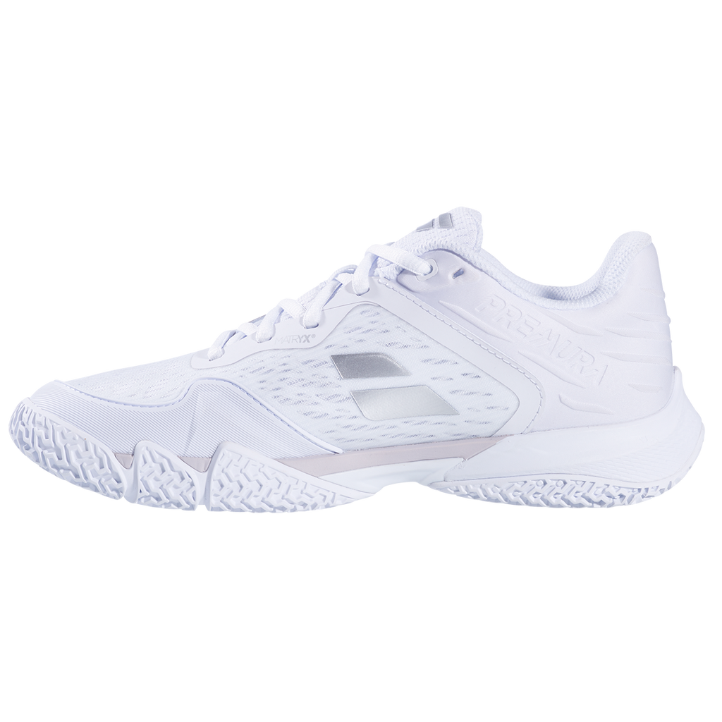 Babolat Women's Premura 3 Padel Shoes White Silver