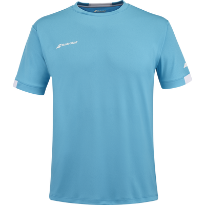 Babolat Boys' Play Crew Neck Tee Cyan Blue