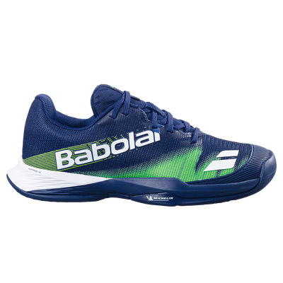 Babolat Junior Jet Premura 2 Padel Shoes Blue Depths/Green Flash
