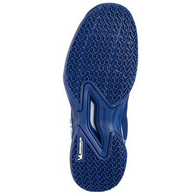 Babolat Junior Jet Premura 2 Padel Shoes Blue Depths/Green Flash