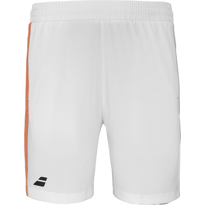 Babolat Men's Play Shorts White Orange