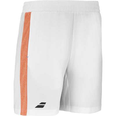 Babolat Men's Play Shorts White Orange