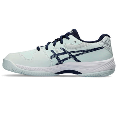 Asics Junior Gel Game 9 Tennis Shoes Pale Mint Blue Expanse