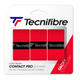 Three red Contact Pro Tecnifibre Overgrips