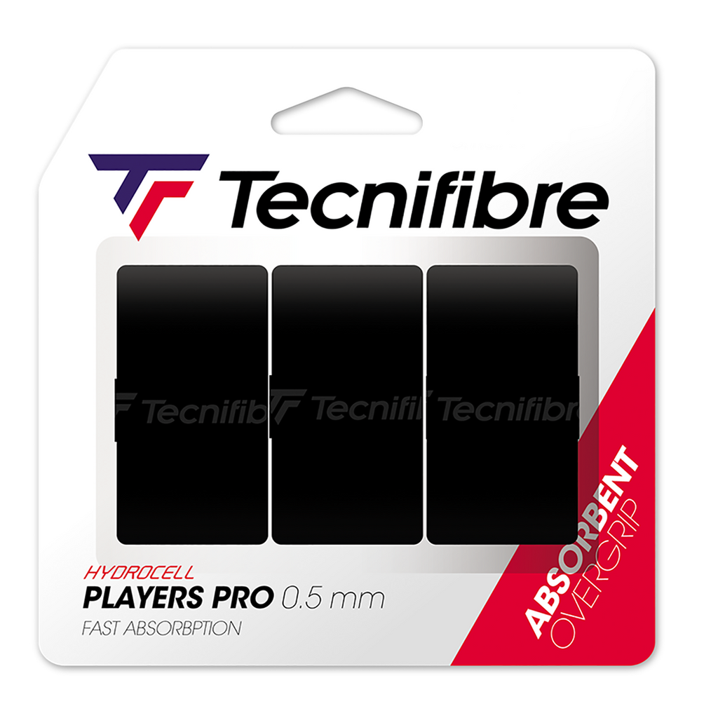 Black Tecnifibre Players Pro Overgrips