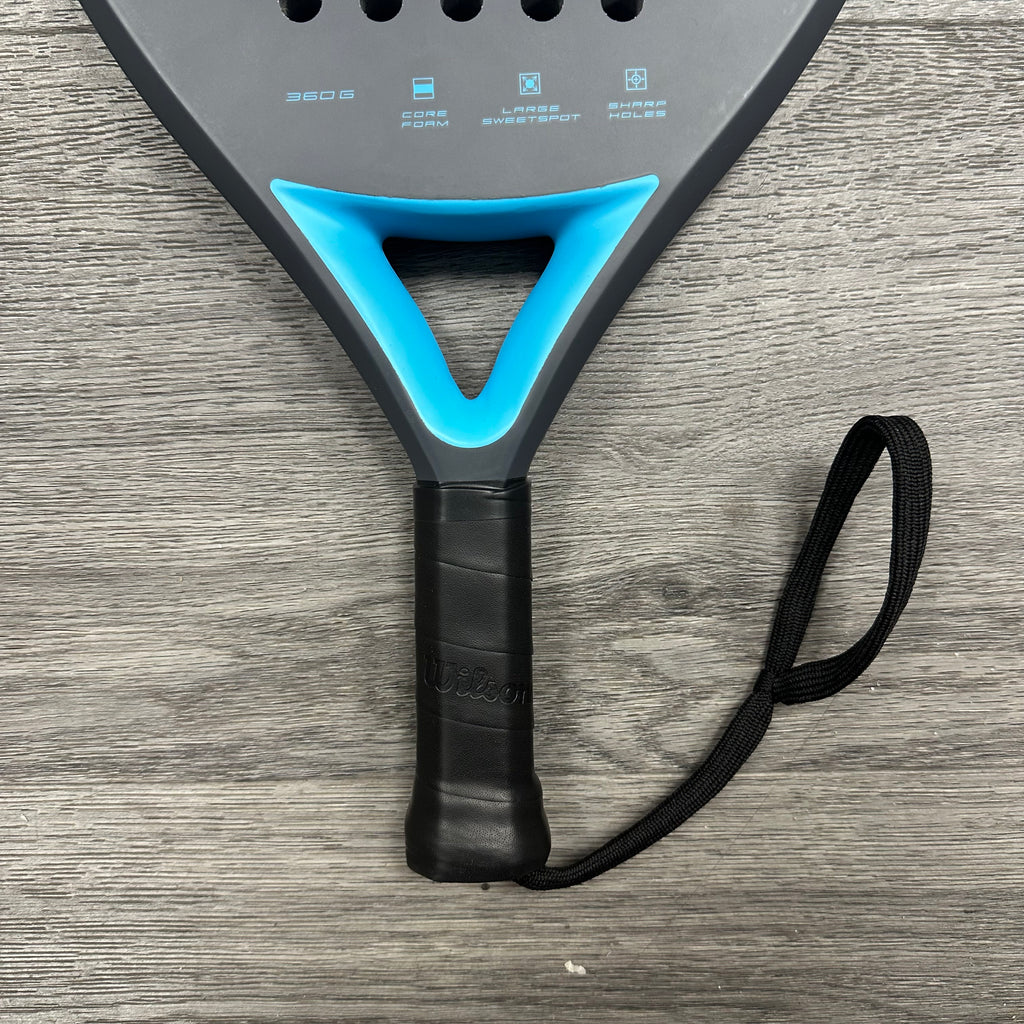 Wilson Match Point Padel Racket Grey Blue OUTLET