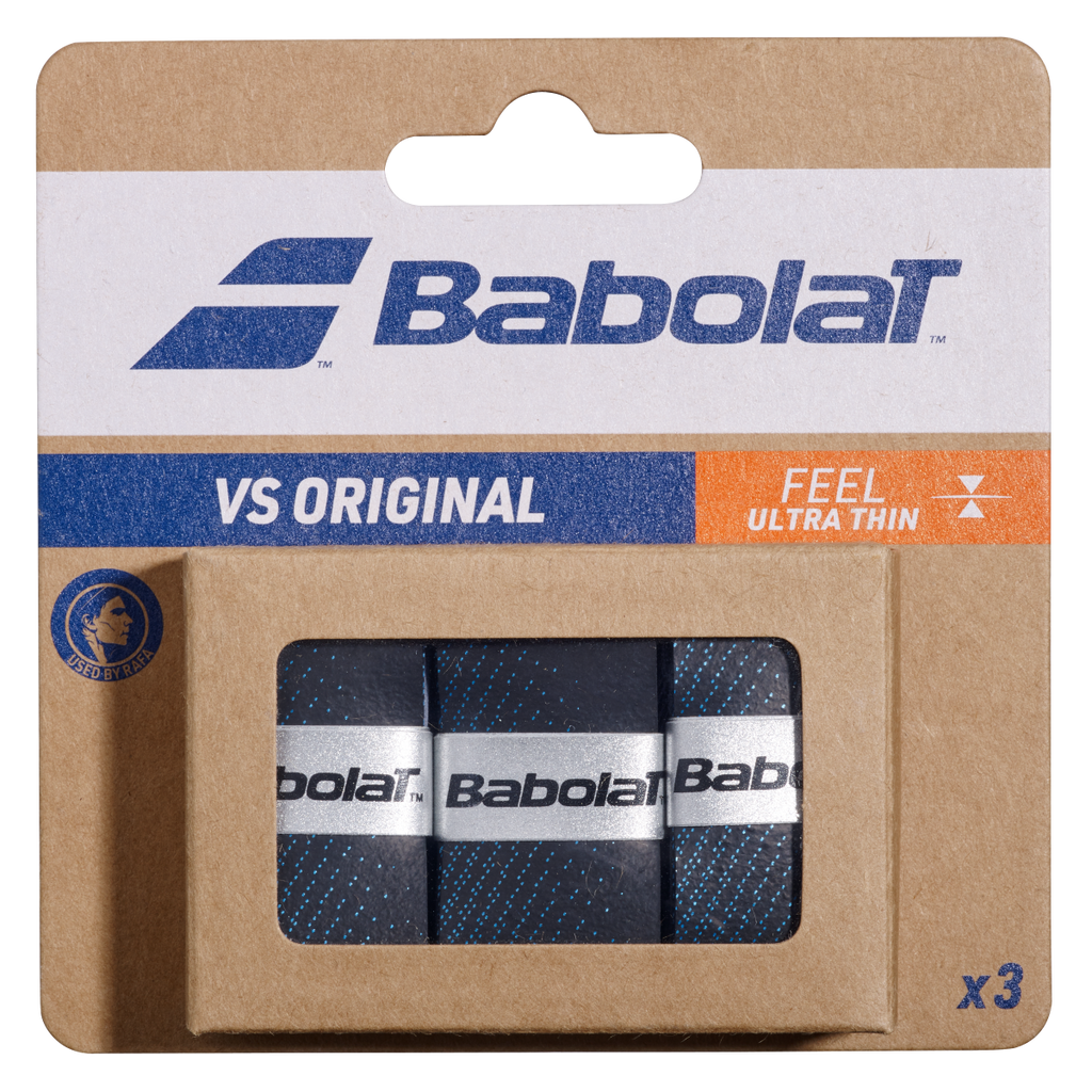 Babolat VS Original Feel Grip 3 Pack - Black Blue