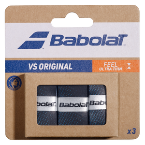 Babolat VS Original Feel Grip 3 Pack - Black Blue