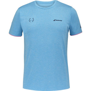 Babolat Men's Crew Neck Tee Lebron 25 Cyan Blue Heather