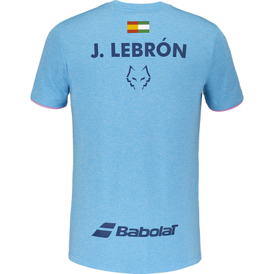 Babolat Men's Crew Neck Tee Lebron 25 Cyan Blue Heather