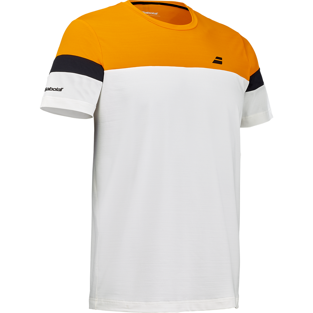 Babolat Men's Crew Neck Tee Orange/Cream