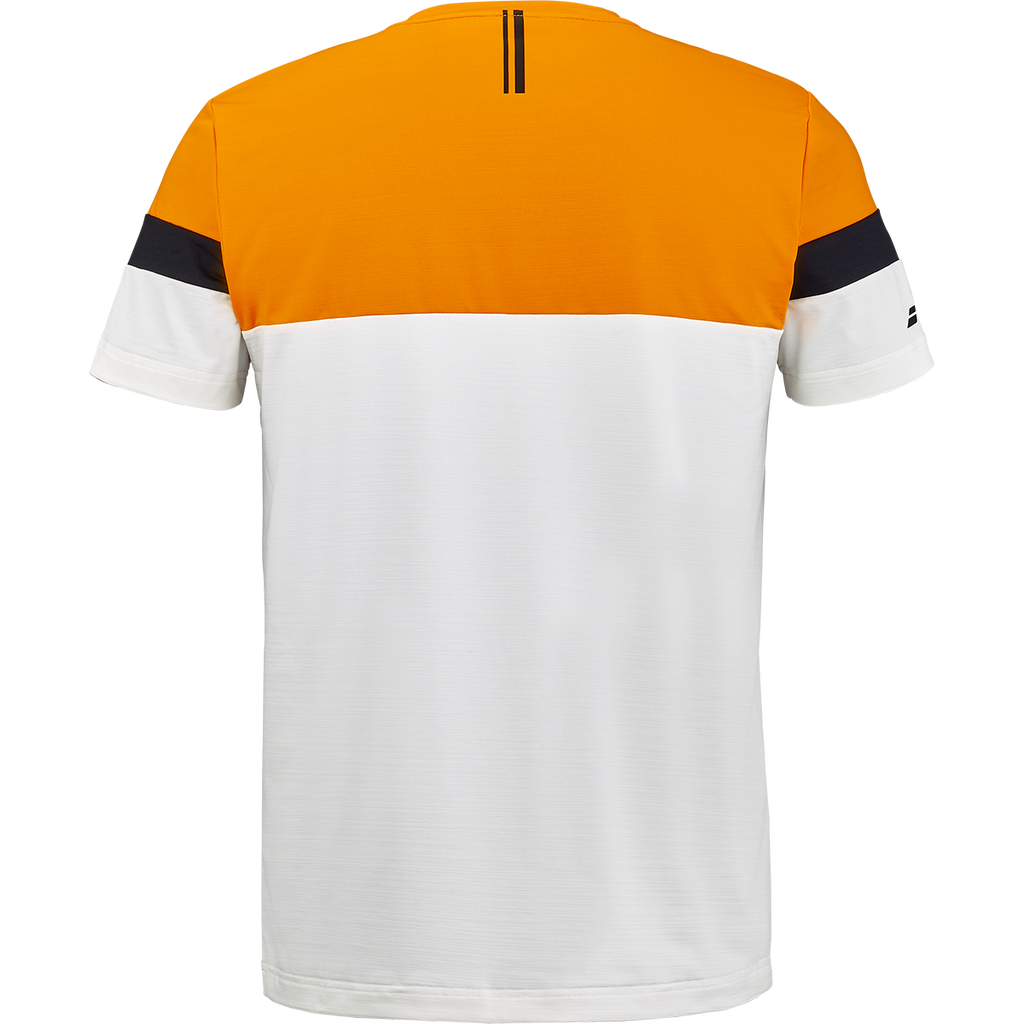 Babolat Men's Crew Neck Tee Orange/Cream