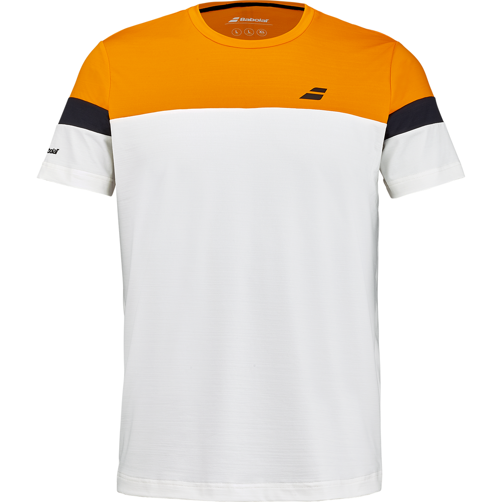 Babolat Men's Crew Neck Tee Orange/Cream