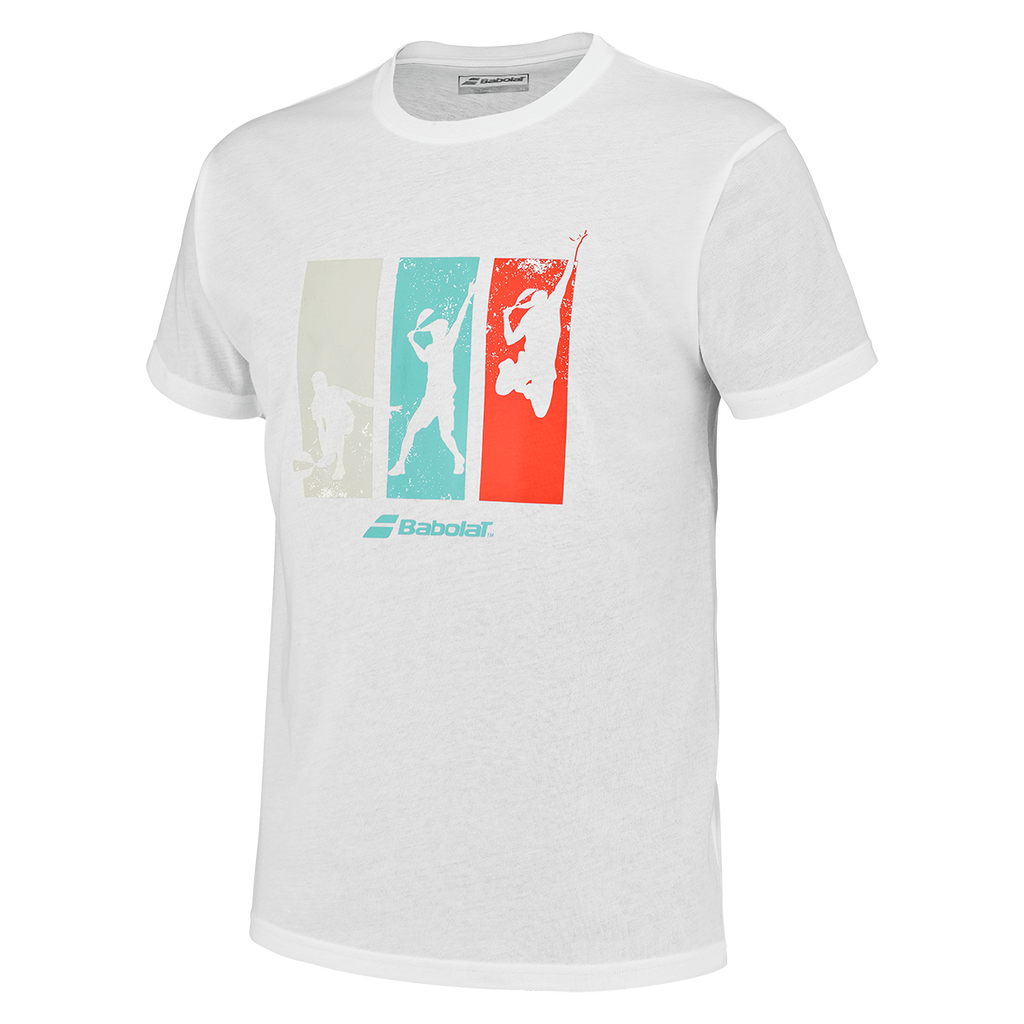 Babolat Men's Padel Cotton Tee 25 White