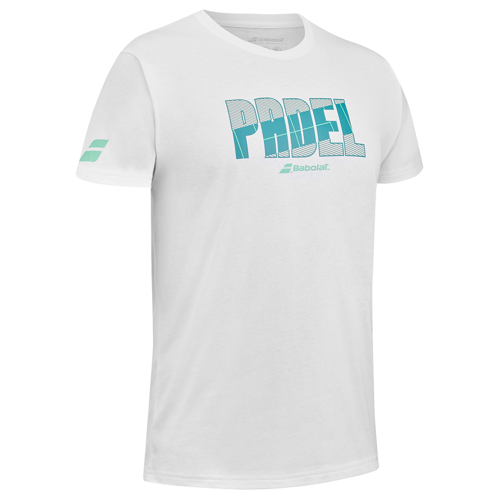 Babolat Men's Padel Cotton Tee White