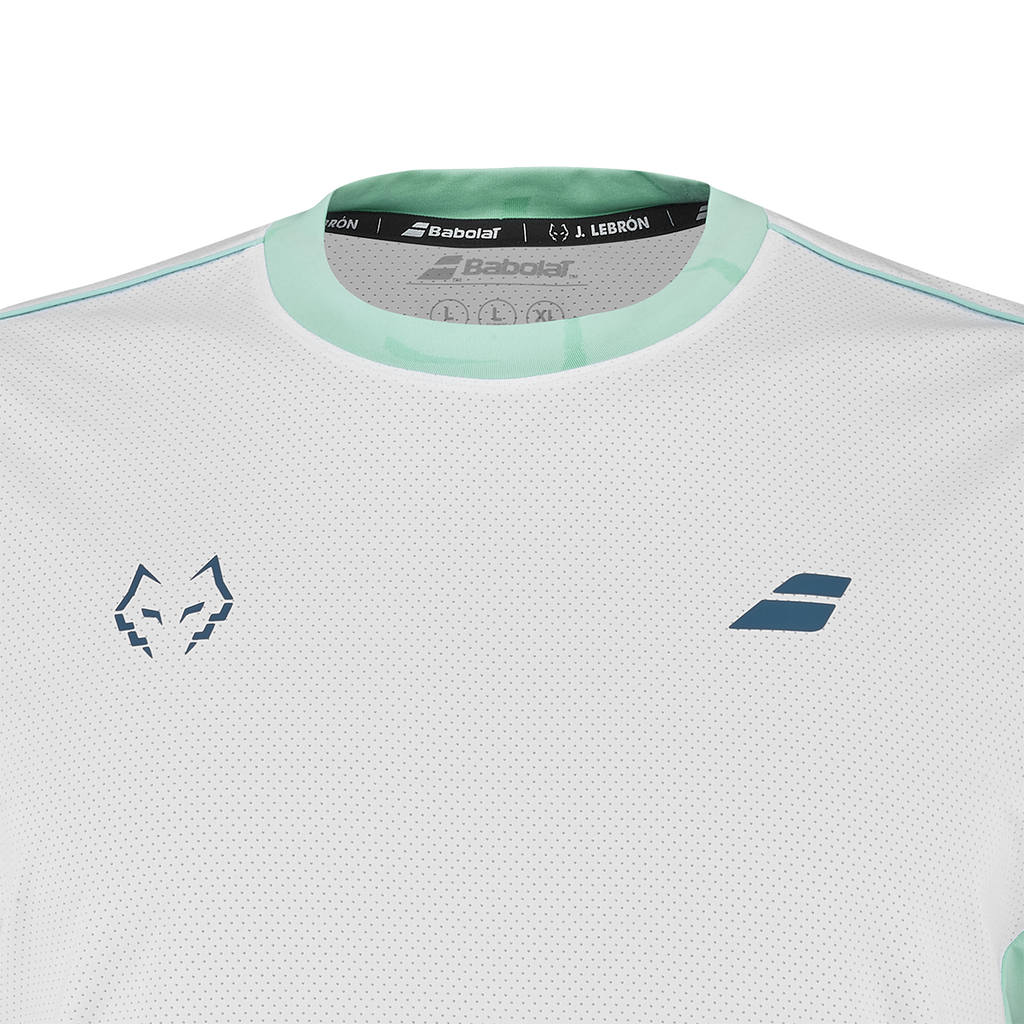 Babolat Men's Crew Neck Tee Lebron 27 White