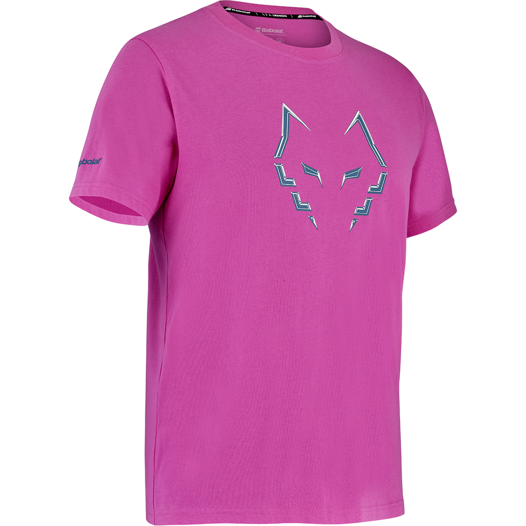 Babolat Men's Cotton Tee Lebron 27 Raspberry