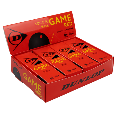 Dunlop GAME Red Squash Ball -  Dozen