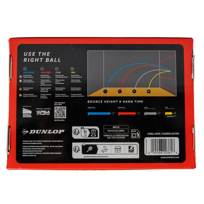 Dunlop GAME Red Squash Ball -  Dozen