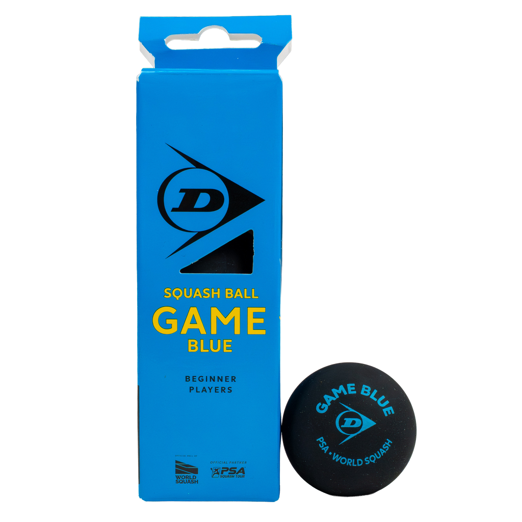 Dunlop GAME Blue Squash Ball -  3 Ball Box