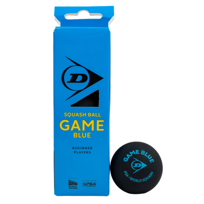 Dunlop GAME Blue Squash Ball -  3 Ball Box