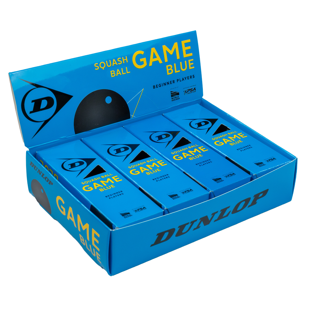 Dunlop GAME Blue Squash Ball -  Dozen
