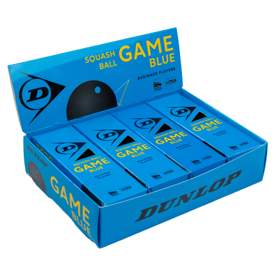 Dunlop GAME Blue Squash Ball -  Dozen