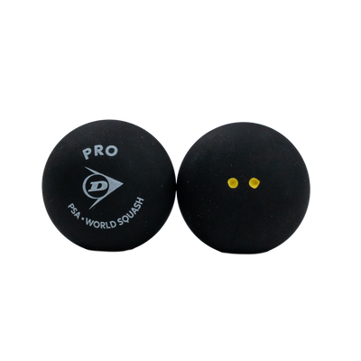 Dunlop Pro Squash Ball - 1 Dozen Double Yellow Dot