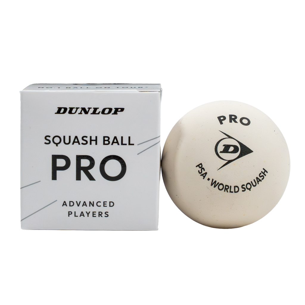 Dunlop Pro White Squash Ball - 1 Ball