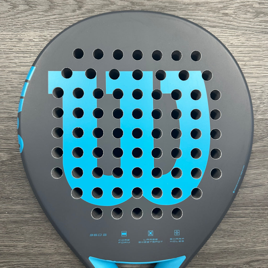 Wilson Match Point Padel Racket Grey Blue OUTLET