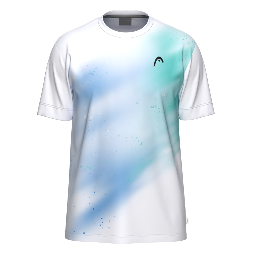Head Men's Topspin T-Shirt Turquoise Print Vision
