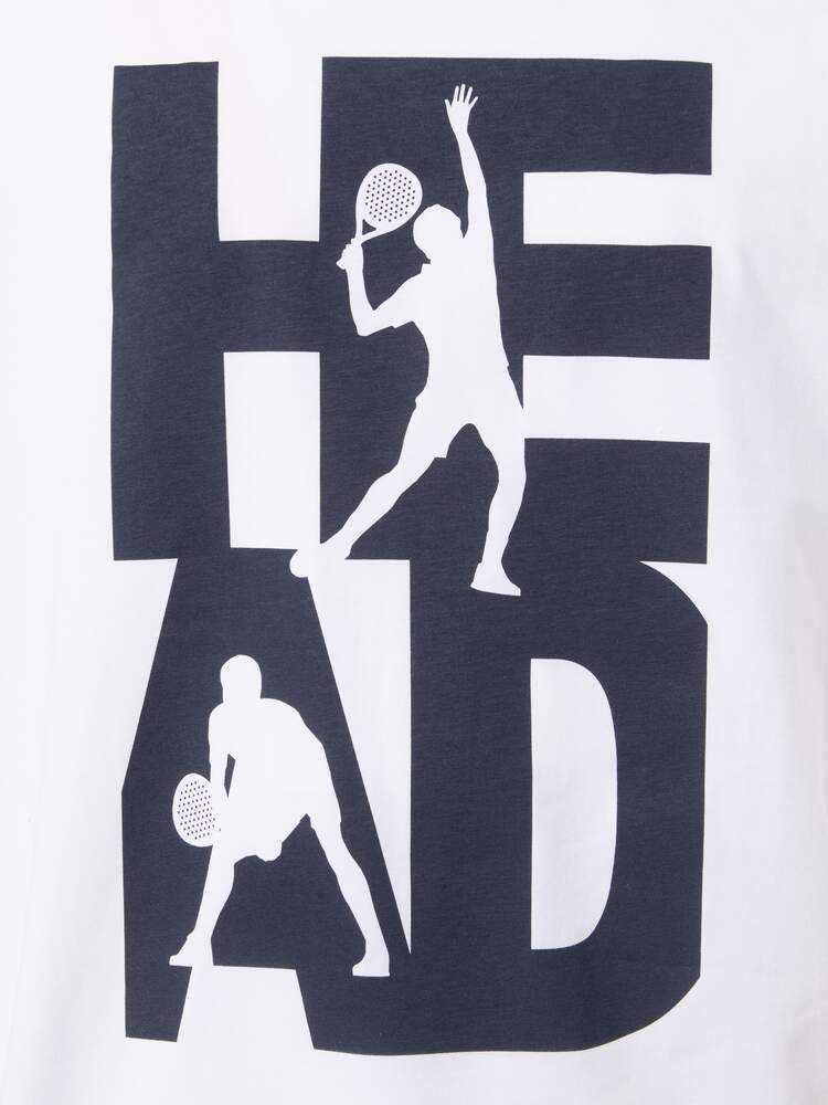 HEAD Men's Vision T-Shirt White Navy