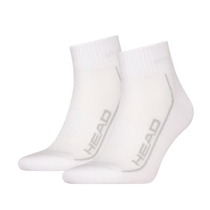 HEAD Performance Quarter Sock 2 Pack White