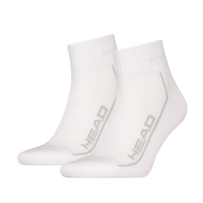 HEAD Performance Quarter Sock 2 Pack White