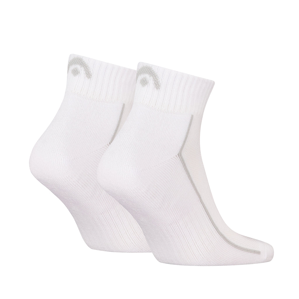 HEAD Performance Quarter Sock 2 Pack White