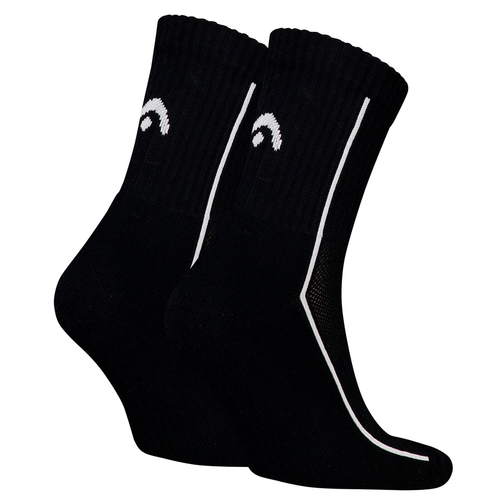 HEAD Performance Short Crew Sock 2 Pack Black