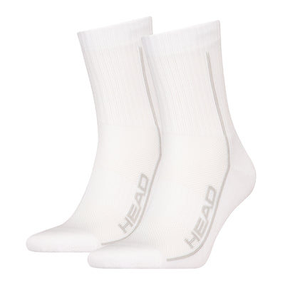 HEAD Performance Short Crew Sock 2 Pack White
