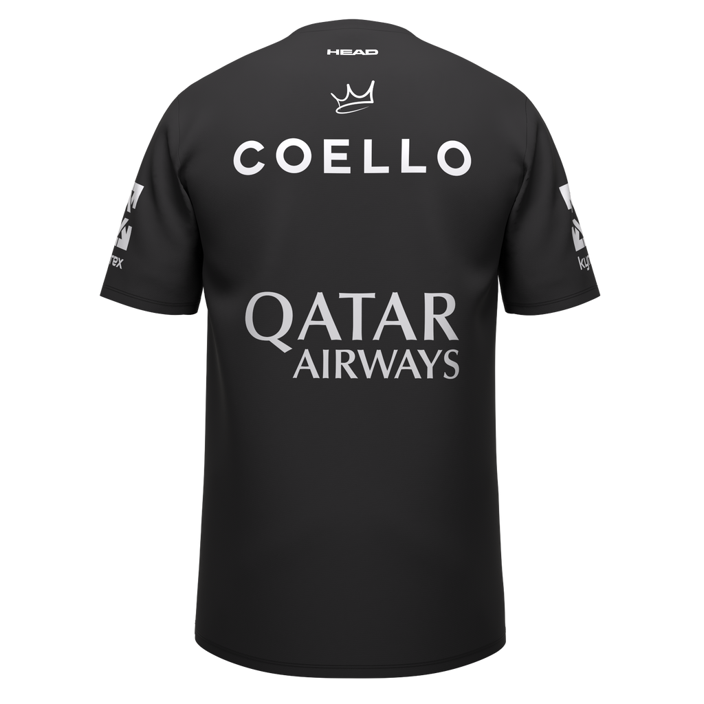 HEAD Men's Arturo Coello Sponsors T-Shirt Black