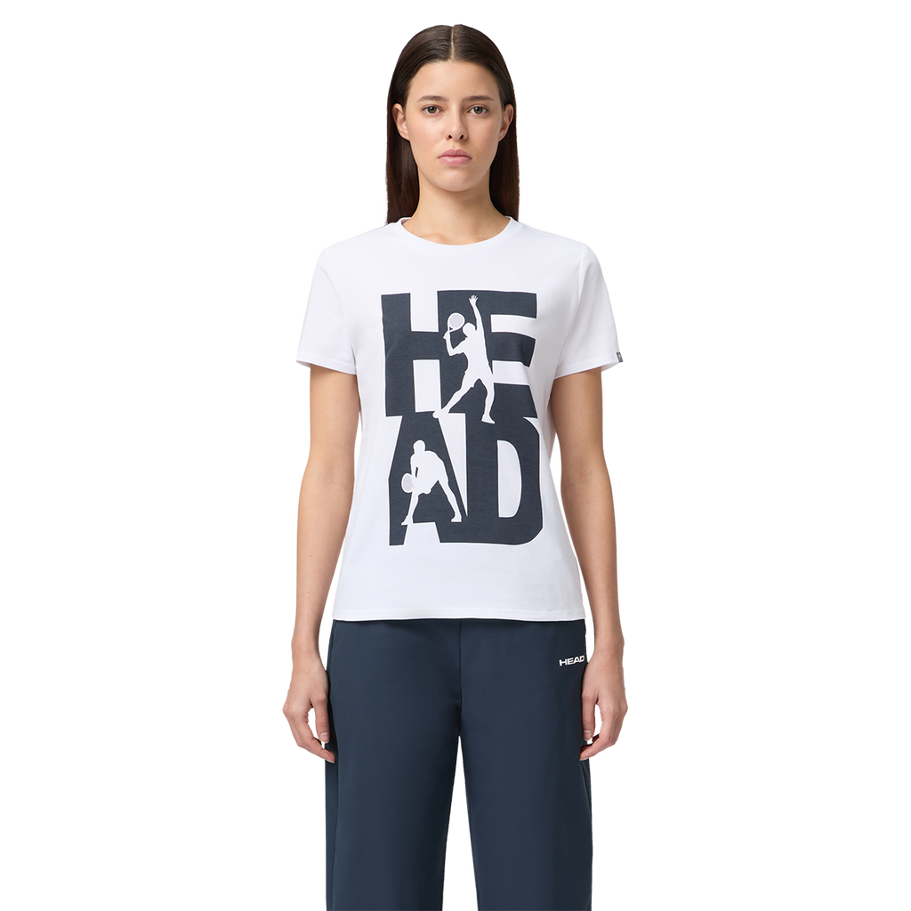 HEAD Women's Vision T-Shirt White Navy