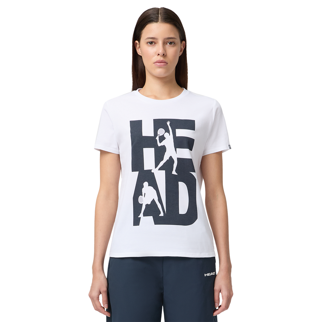 HEAD Women's Vision T-Shirt White Navy
