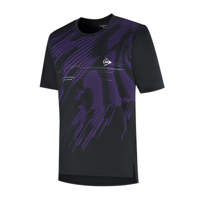 Dunlop Men's Game Tee 1 Black Violet Indigo 25