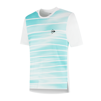 Dunlop Men's Game Tee 2 White Aqua Sky 25