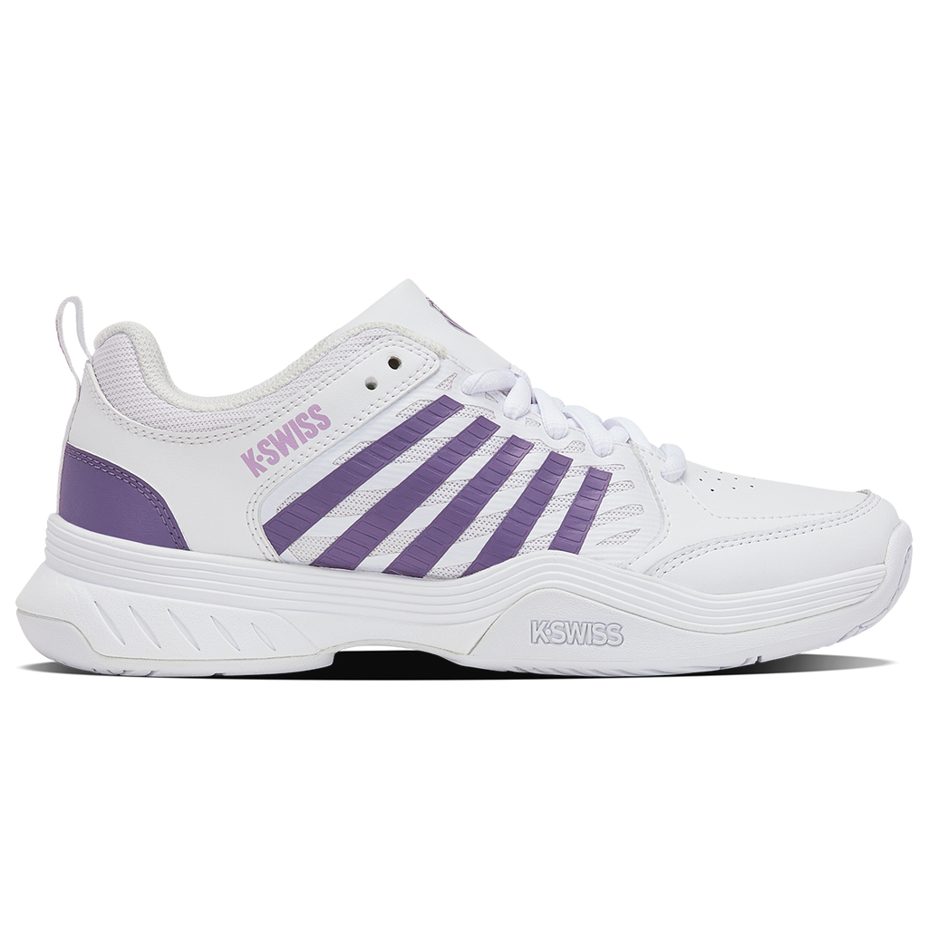 K-Swiss Women's Court Express 2 Tennis Shoes White Purple Haze