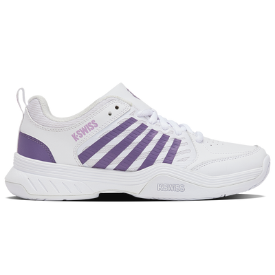 K-Swiss Women's Court Express 2 Tennis Shoes White Purple Haze