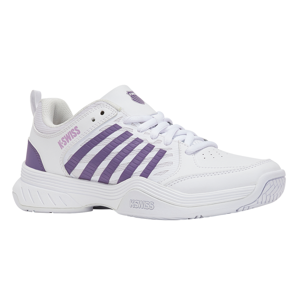 K-Swiss Women's Court Express 2 Tennis Shoes White Purple Haze