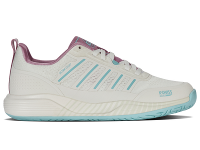 K-Swiss Women's Ultra Court Padel Shoes White Lilas Turquoise