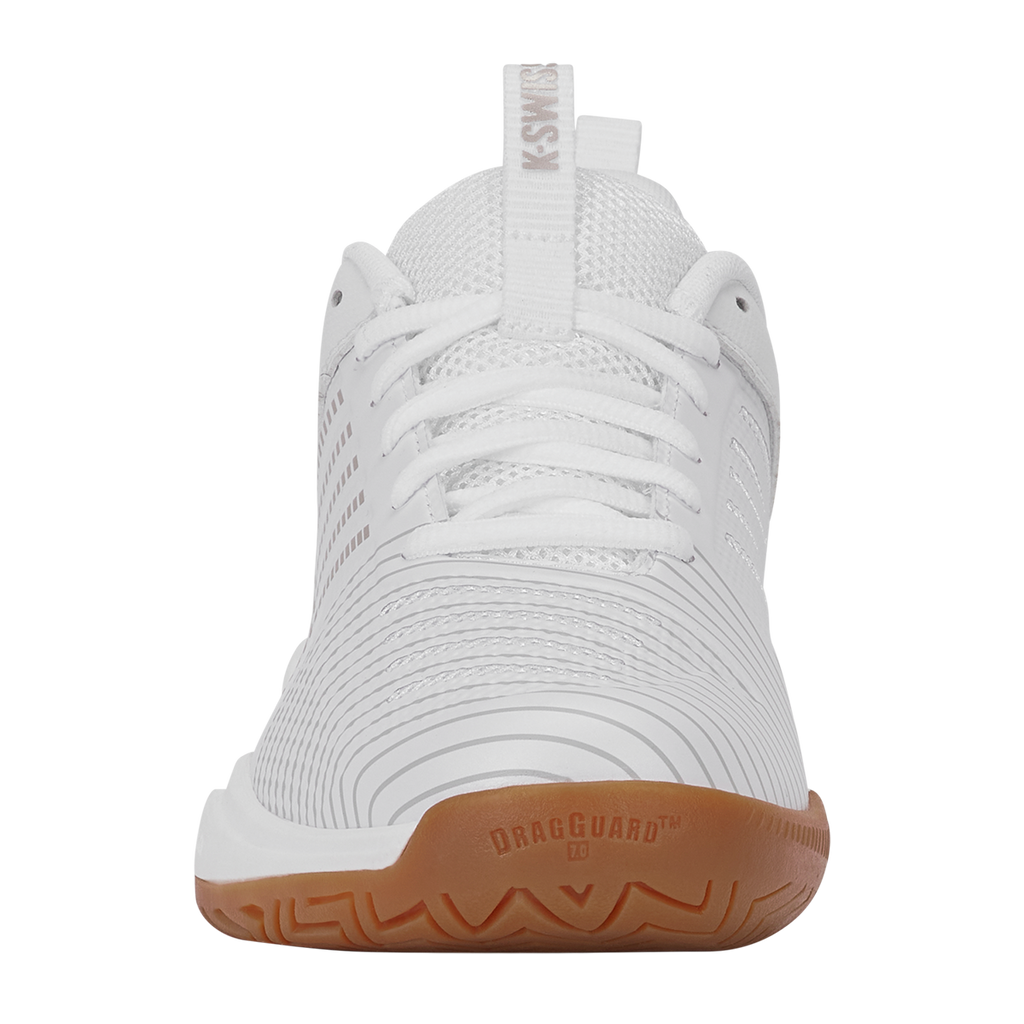 K-Swiss Women's Ultrashot Light Indoor Court Shoes White/Rose Gold