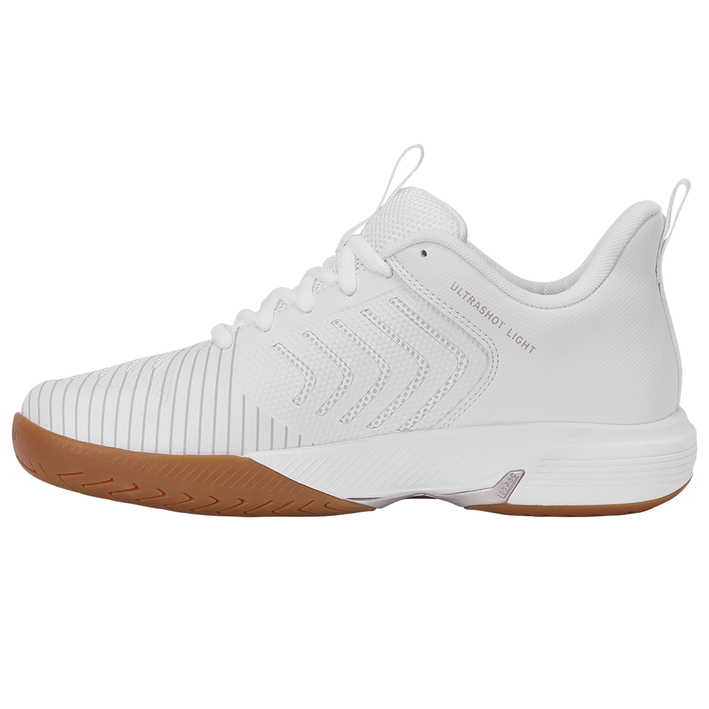 K-Swiss Women's Ultrashot Light Indoor Court Shoes White/Rose Gold